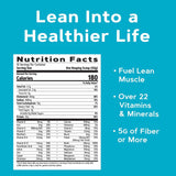 GNC etiqueta nutricional del Total Lean Shake 25 destacando proteínas y vitaminas