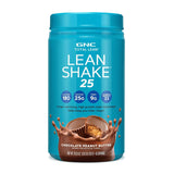 GNC envase frontal del Total Lean Shake 25 mostrando la imagen del sabor chocolate peanut butter y conveniencia