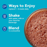 GNC ingredientes del batido dispuestos para mostrar fuentes de proteína y fibra