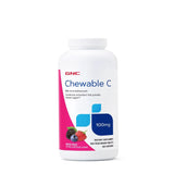 GNC frasco frontal con 360 masticables, muestra conveniencia diaria