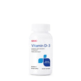 Frasco GNC Vitamin D-3 25 mcg mostrando presentación y cantidad de tabletas útil para abastecimiento