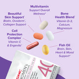 GNC Vitapak etiqueta con instrucciones y beneficios de los ingredientes