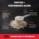GNC etiqueta nutricional Wheybolic Ripped con información de proteínas por porción