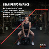 GNC detalle de ingredientes Wheybolic Ripped con leucina y BCAA visibles