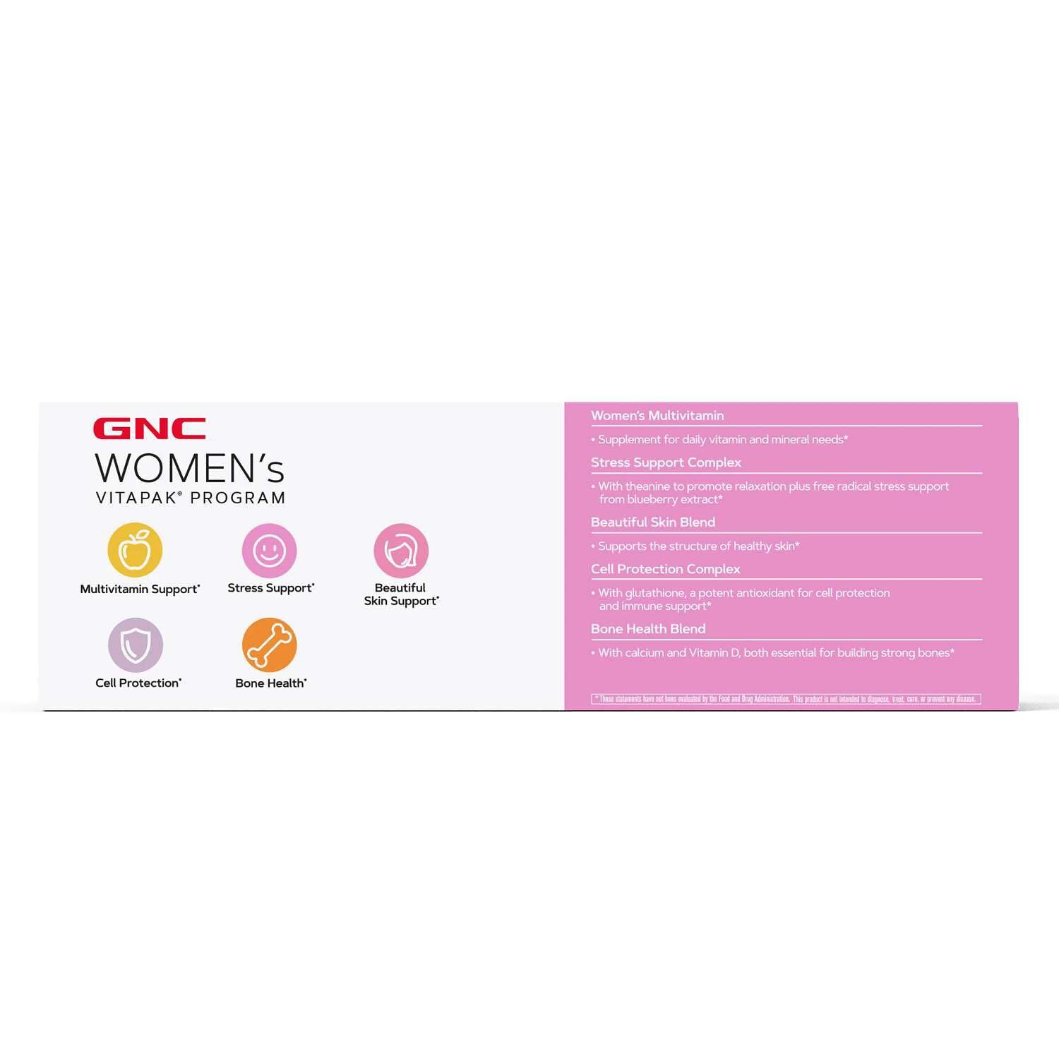 GNC sachets abiertos con porciones individuales, conveniencia para la rutina diaria