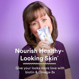 GNC ambiente lifestyle con mujer mayor activa y bienestar cotidiano