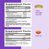 GNC primeros planos de ingredientes clave como vitamina D y omega‑3