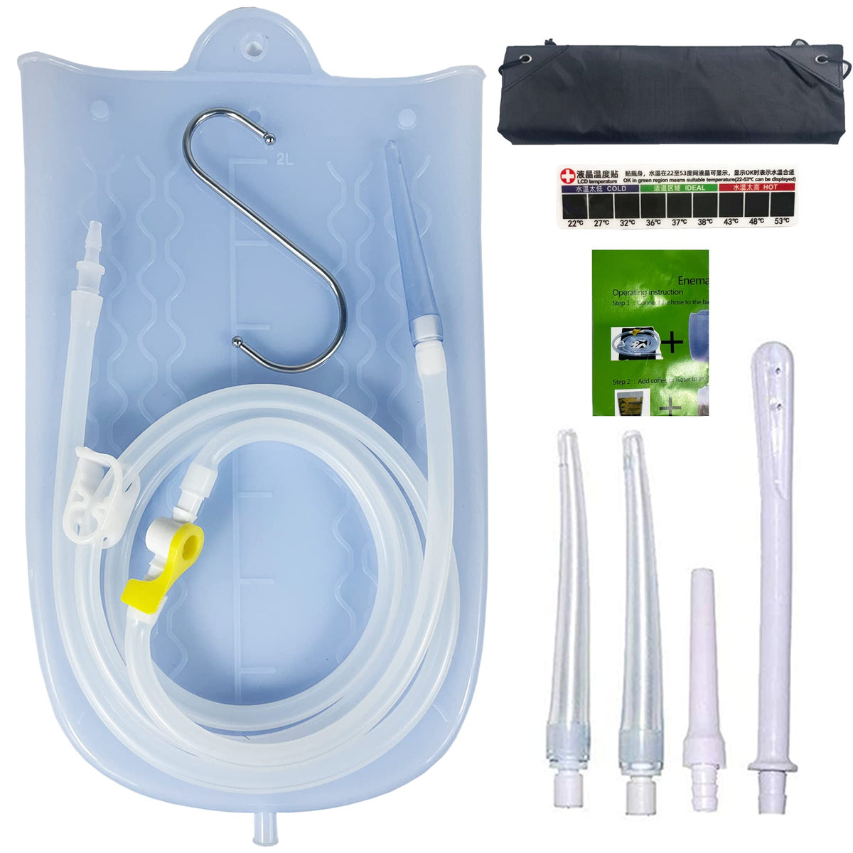 GNEGKLEAN bolsa frontal mostrando material de silicona y limpieza fácil
