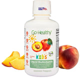 Go Healthy Natural envase frontal mostrando sabor Peach Mango y fácil administración