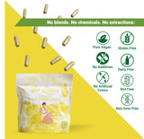 Go-Lacta hoja de moringa fresca resaltando nutrición vegetal natural