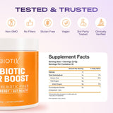 GoBiotix etiqueta con ingredientes orgánicos y sin gluten