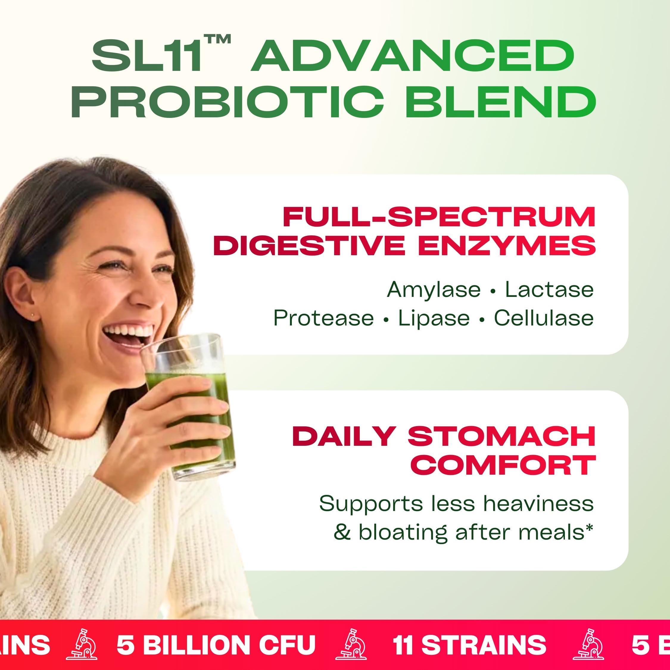 GOBIOTIX etiqueta con lista de ingredientes naturales y probióticos
