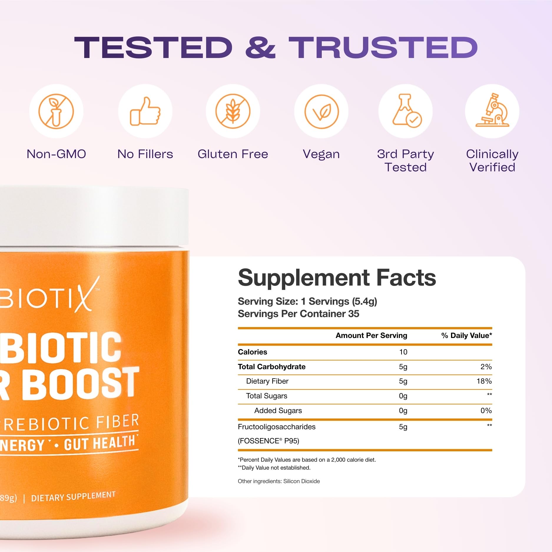 GOBIOTIX etiqueta de ingredientes orgánicos, transparencia y pureza