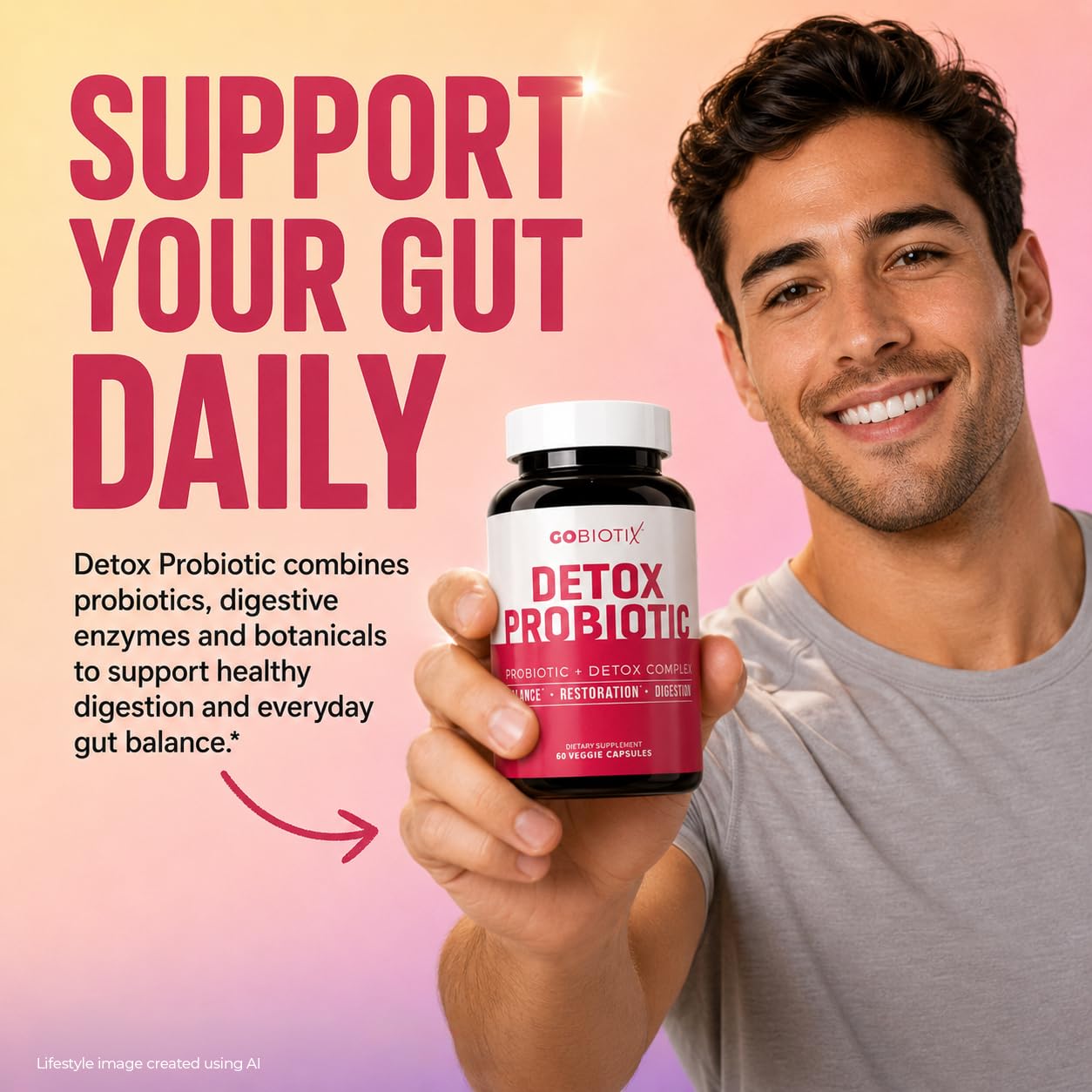 GOBIOTIX ingredientes naturales como cúrcuma y diente de león que apoyan digestión