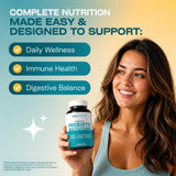 GOBIOTIX detalle de polvo/enzimas que ilustra acción digestiva natural