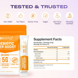 GoBiotix polvo añadido a un batido mostrando integración sin alterar sabor