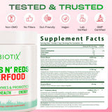 GOBIOTIX polvo añadido a smoothie, mejora valor nutritivo vegetal