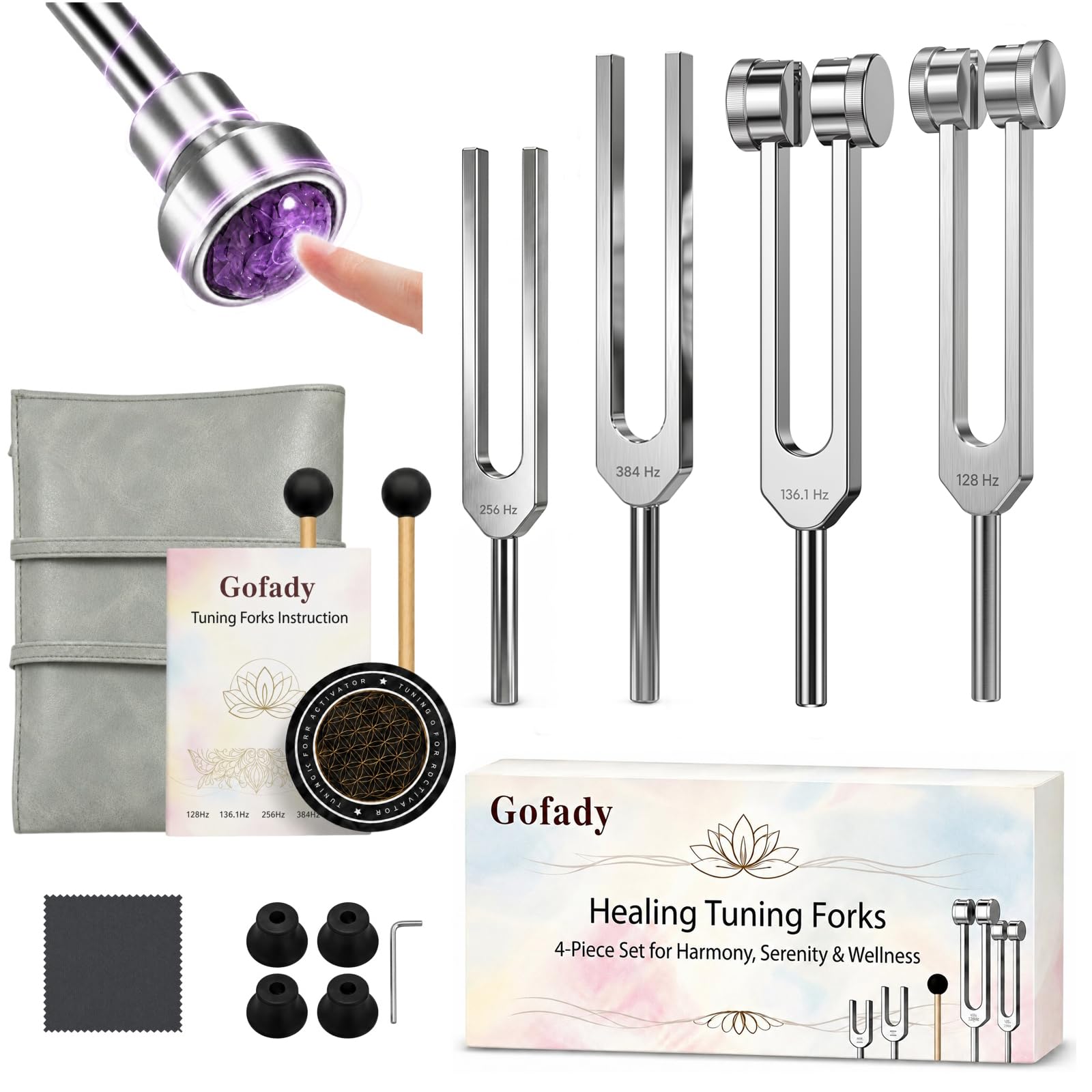 Gofady presentación frontal del kit mostrando caja y contenido, práctico para regalo