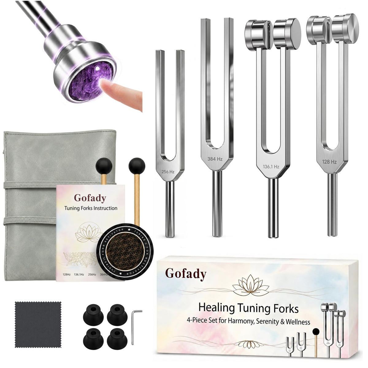 Gofady presentación frontal del kit mostrando caja y contenido, práctico para regalo