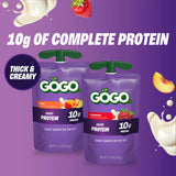 GoGo SqueeZ textura cremosa en primer plano para apetito inmediato