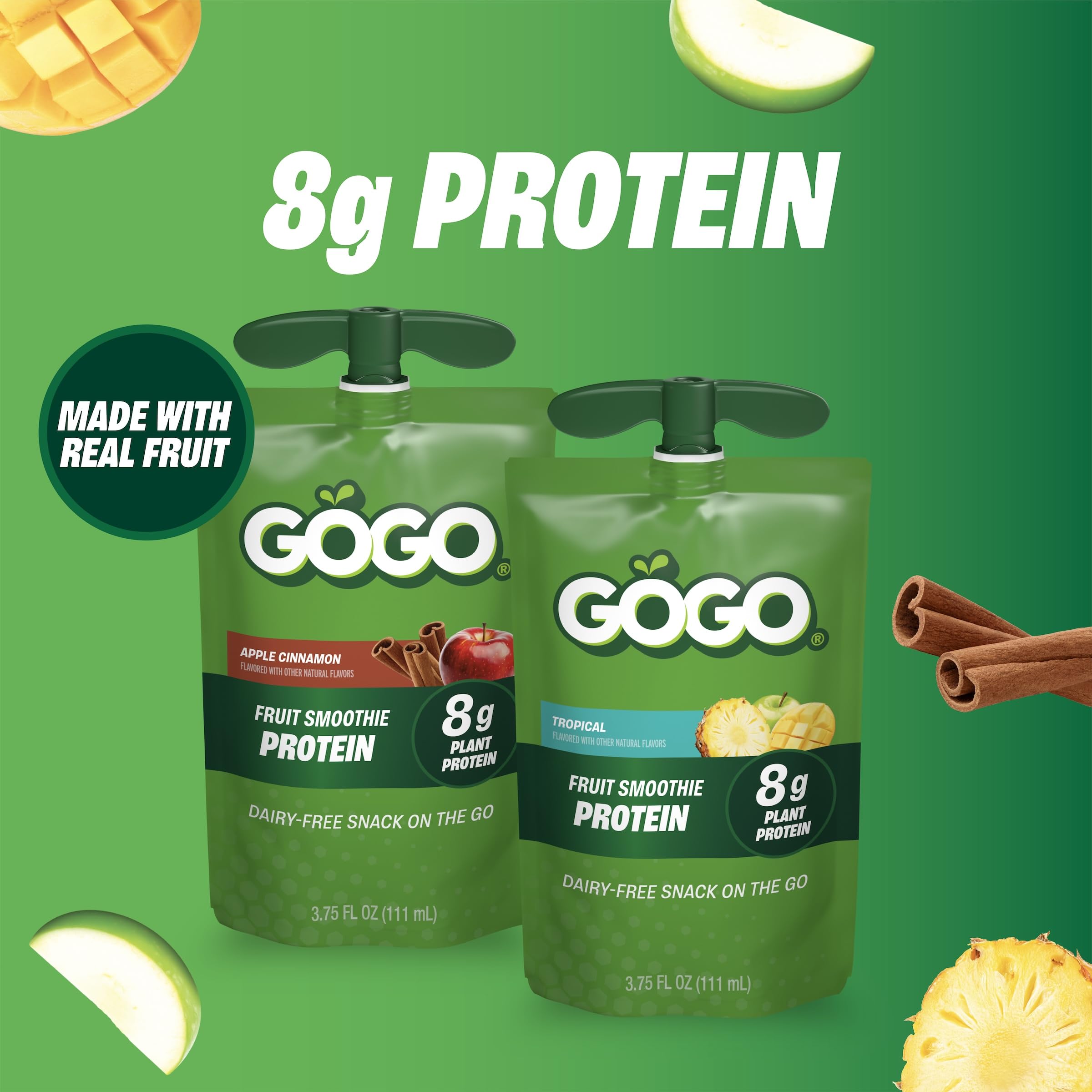 GoGo SqueeZ tapa re‑cerrable destacando facilidad de uso