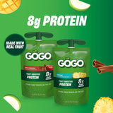 GoGo SqueeZ tapa re‑cerrable destacando facilidad de uso