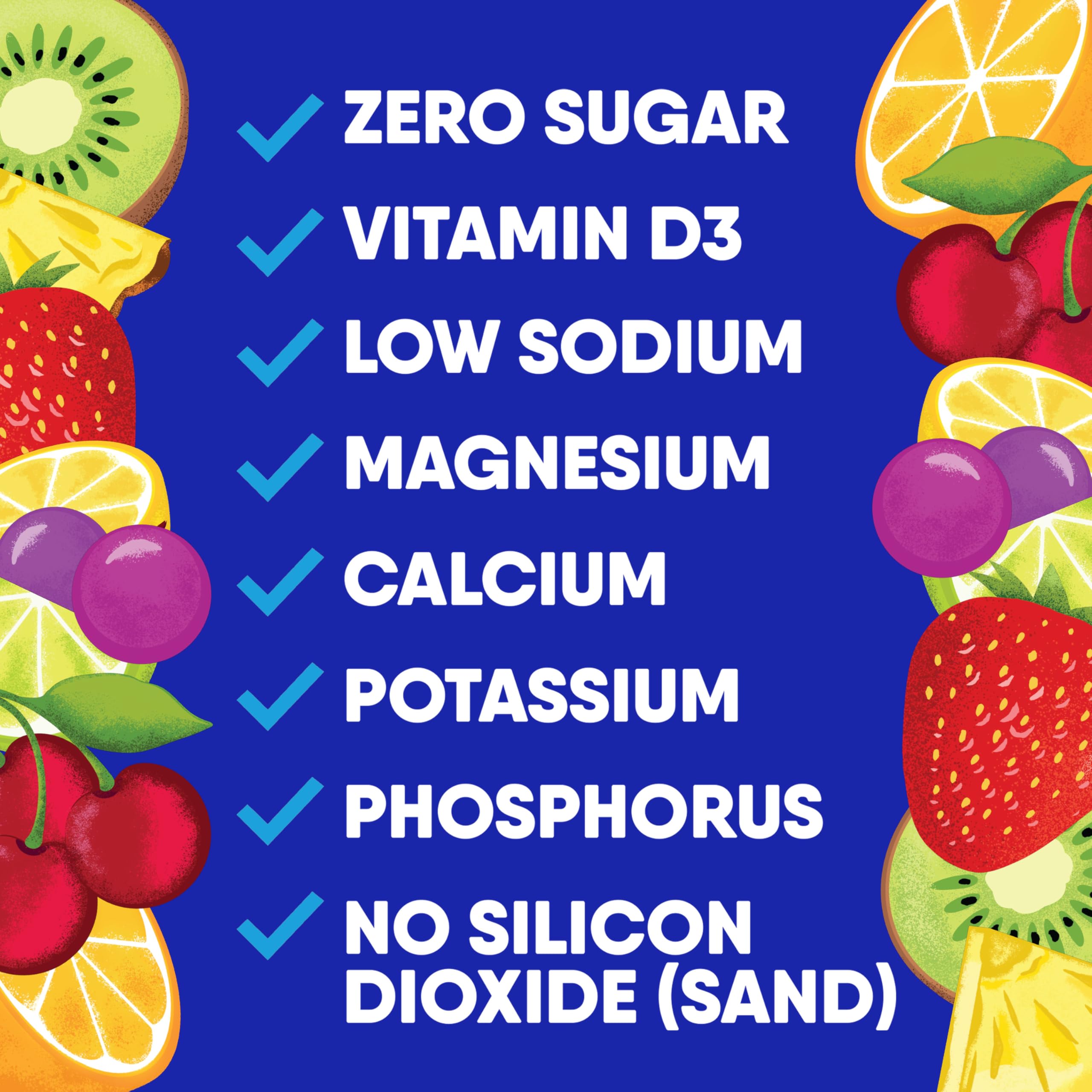 GoHydrate bebida lista en vaso sin azúcar, refrescante y saludable