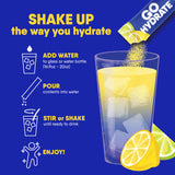 GoHydrate comparación con botella para visualizar proporción de mezcla