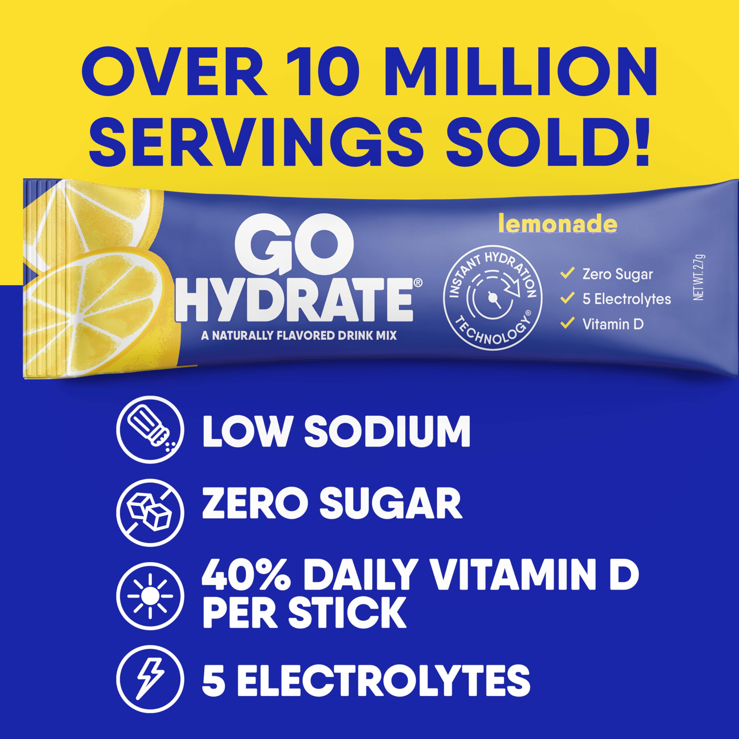 GoHydrate polvo disolviéndose en agua demostrando absorción rápida