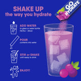 GoHydrate en bolsa de viaje sobre mesa mostrando conveniencia en desplazamientos