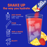 Bolsa de viaje y botella con GoHydrate ideal para hidratación en desplazamientos