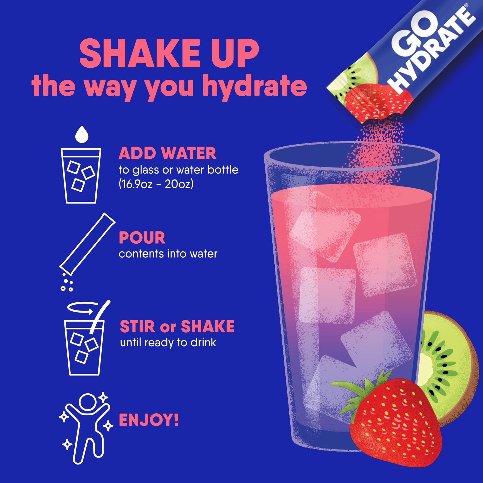 GoHydrate etiqueta nutricional destacando electrolitos y vitamina D3