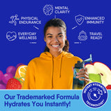 GoHydrate bebida preparada en vaso, hidratación instantánea y suave