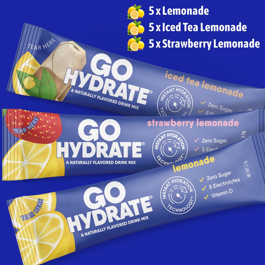 GoHydrate polvo del sobre abierto textura fina para disolución rápida