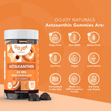 GOJOY NATURALS gomita junto a una moneda para comparar tamaño real