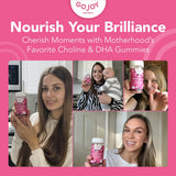 GOJOY NATURALS ingredientes clave colina y DHA resaltados claramente