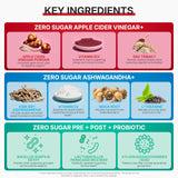 Goli Ashwagandha y L‑Theanine close-up que resalta ingredientes naturales y conveniencia