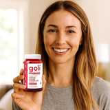 Goli gomitas junto a un desayuno saludable mostrando uso cotidiano