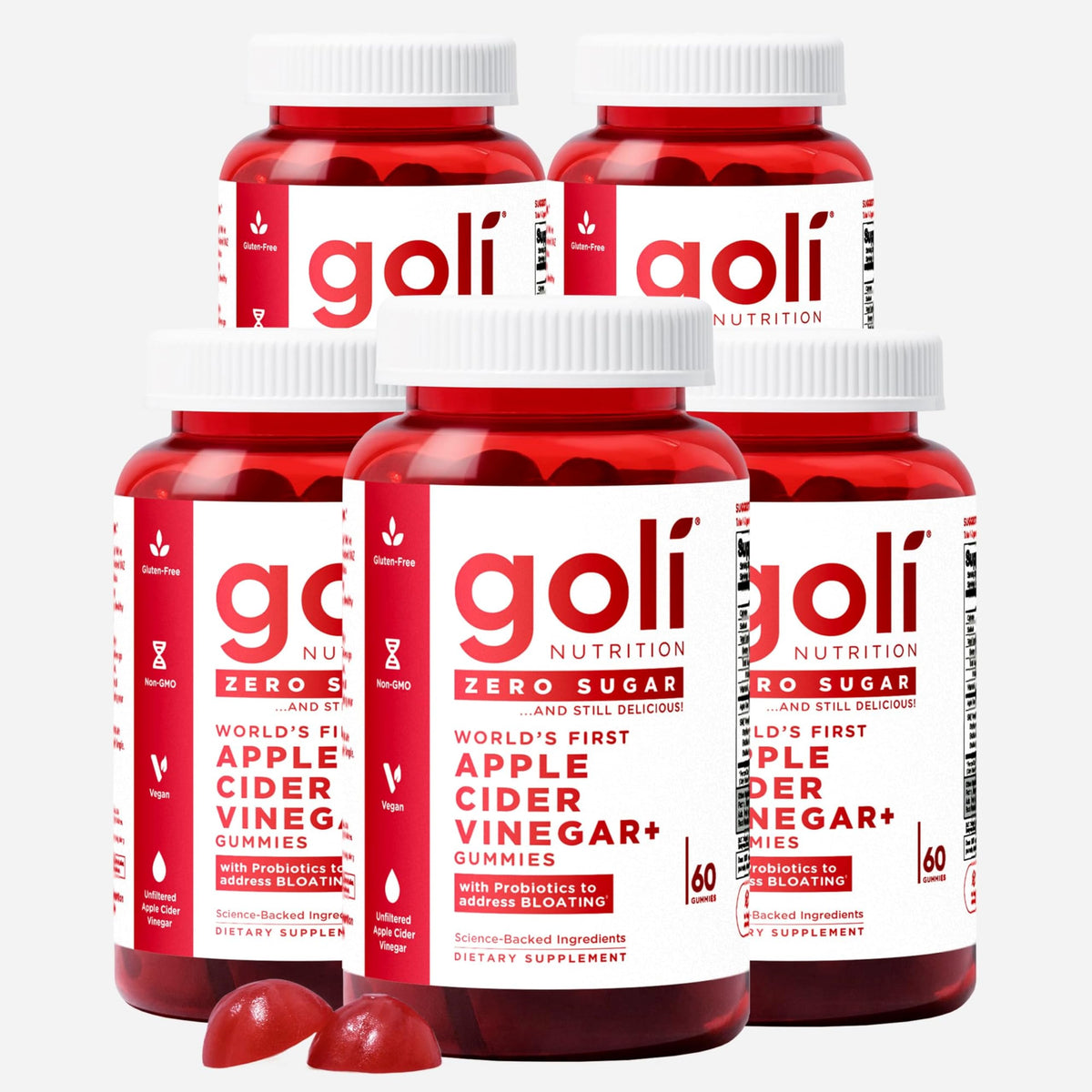Goli gomitas ACV frente del empaque mostrando diseño y beneficios