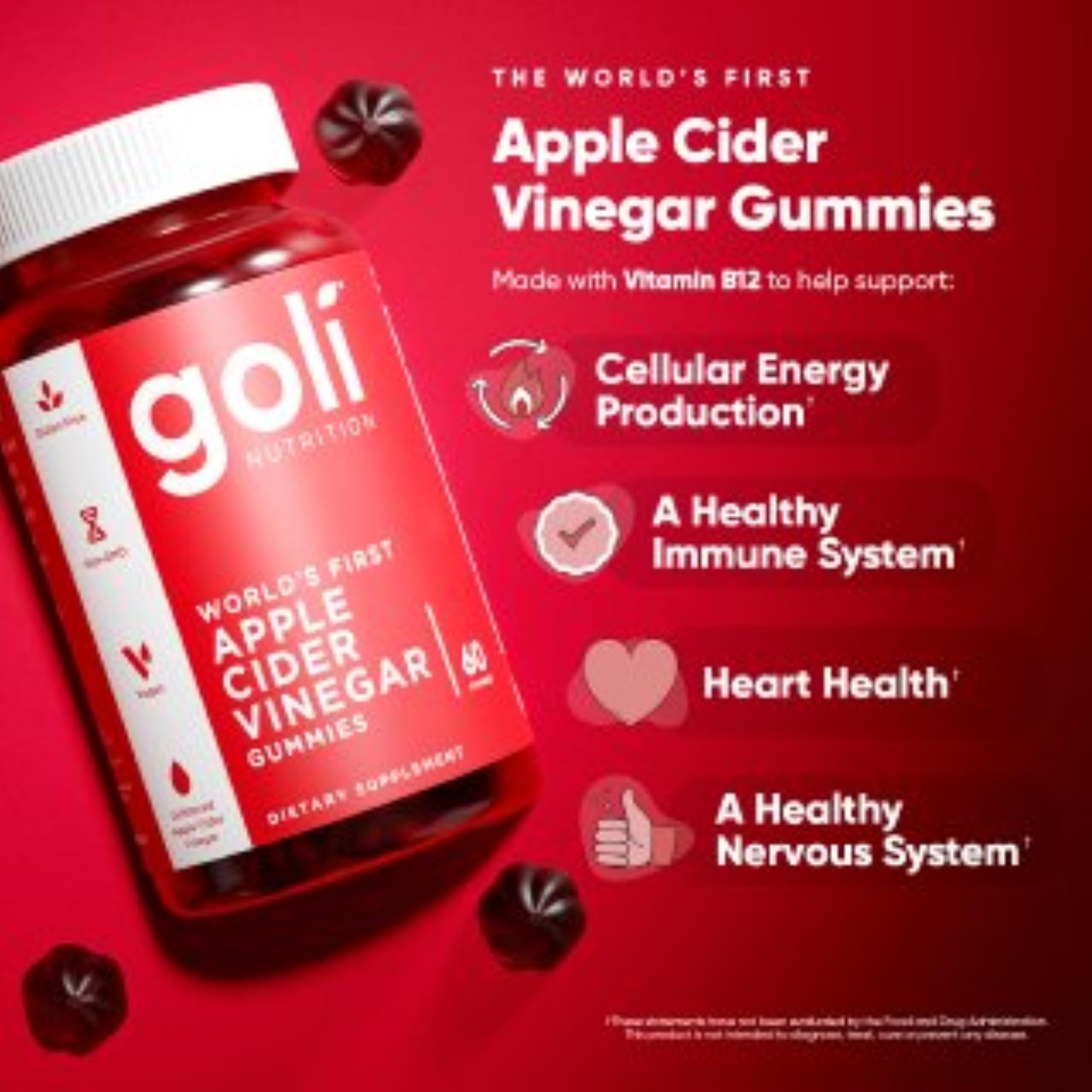 Goli Matcha Mind envase con etiqueta, vitaminas D2 y B12 legibles