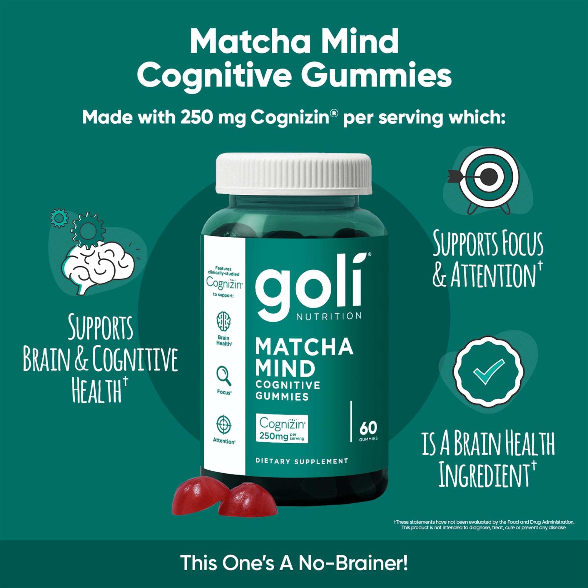 Polvo de matcha y hojas de Camellia junto a Goli Matcha Mind resaltando ingredientes naturales