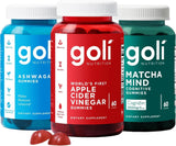 Goli pack frontal mostrando el trio, opción práctica y vegana