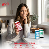 Set Goli trio en estuche de viaje, ideal para llevar y mantener rutina fuera casa