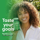 Goli ingredientes clave en la fórmula mostrados como concepto vegetal