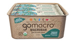 GoMacro barra junto a una regla para ver tamaño y porción portátil