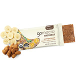 GoMacro ingredientes naturales plátano y mantequilla de almendra orgánica