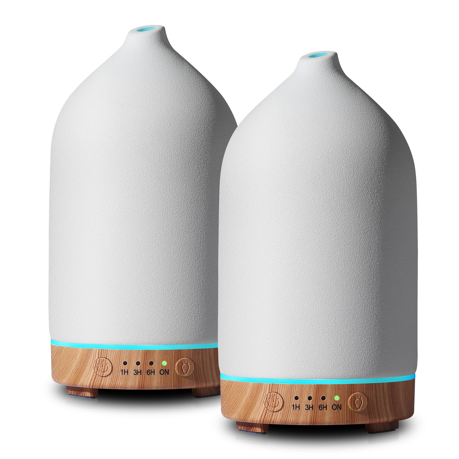 Gooamp difusor cerámico frontal mostrando diseño elegante y función
