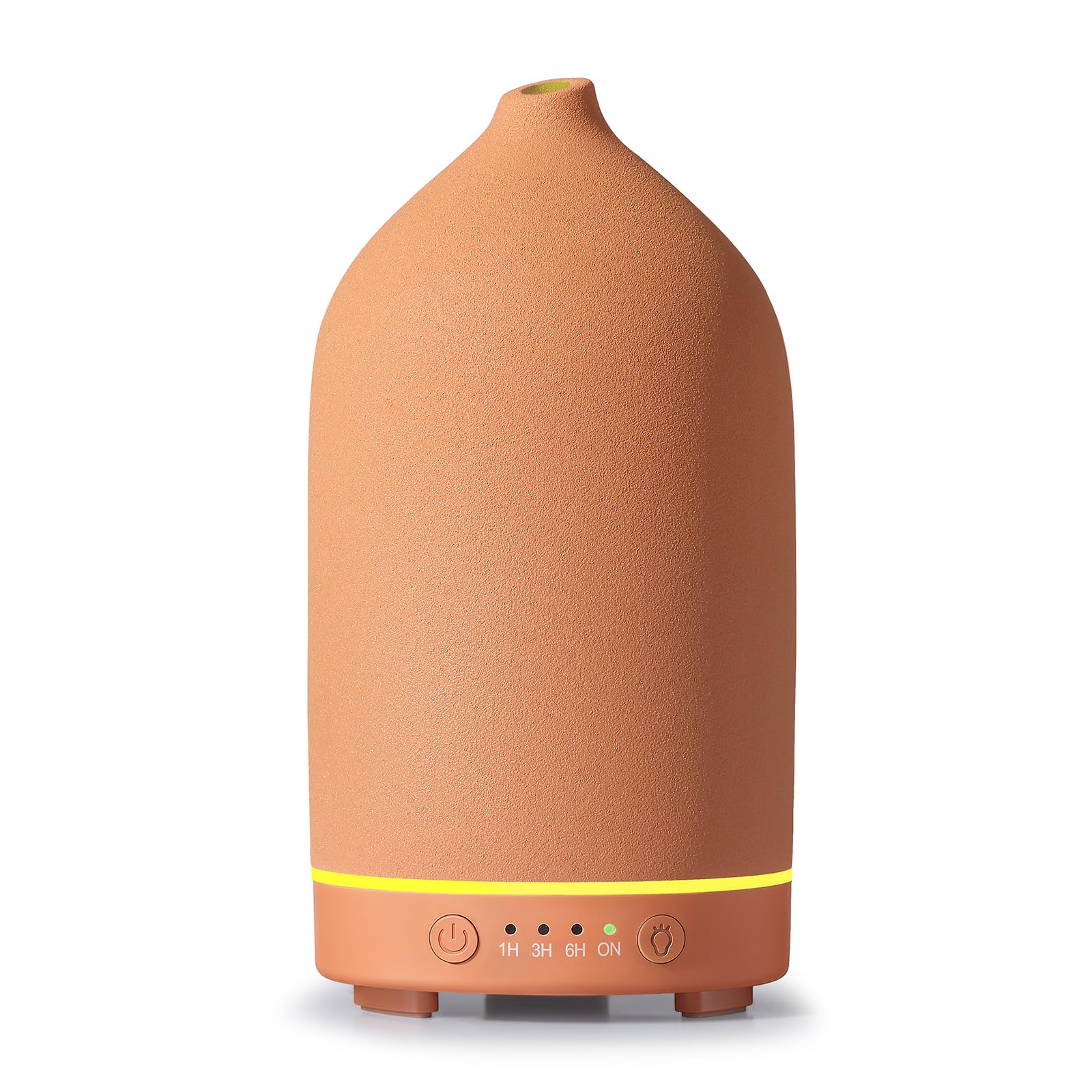 Gooamp difusor cerámico frontal mostrando diseño y función decorativa