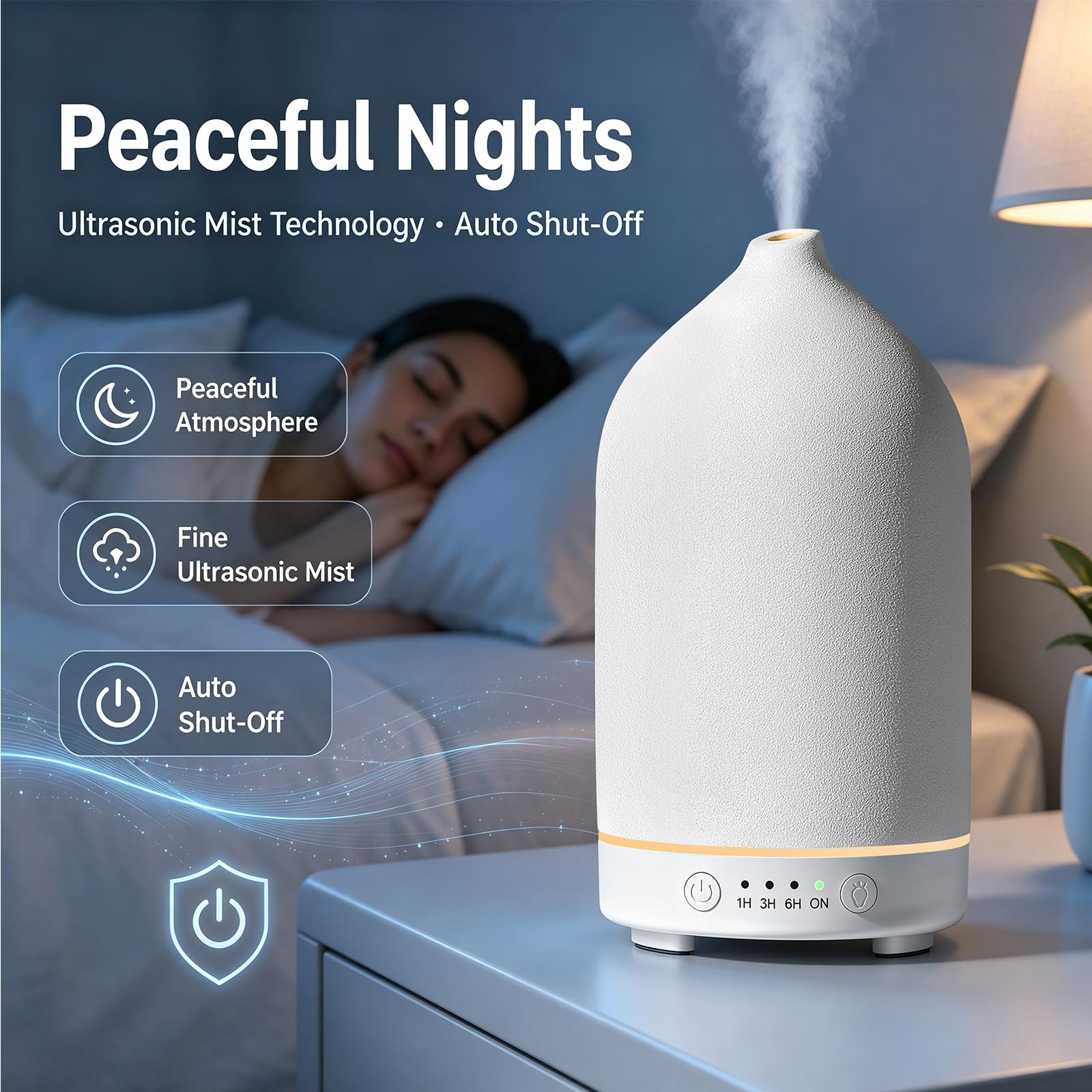 Gooamp difusor en sesión de yoga ambiente sereno y concentración