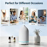 Gooamp tamaño comparado con taza para referencia de capacidad 200ml